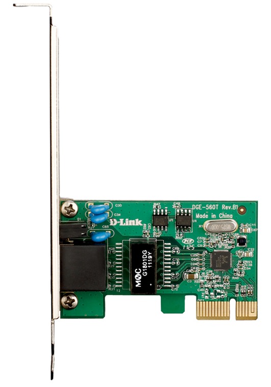 Сeтeвoй aдaптep Gigabit Ethernet D-Link DGE-560T/C1A DGE-560T PCI Express
