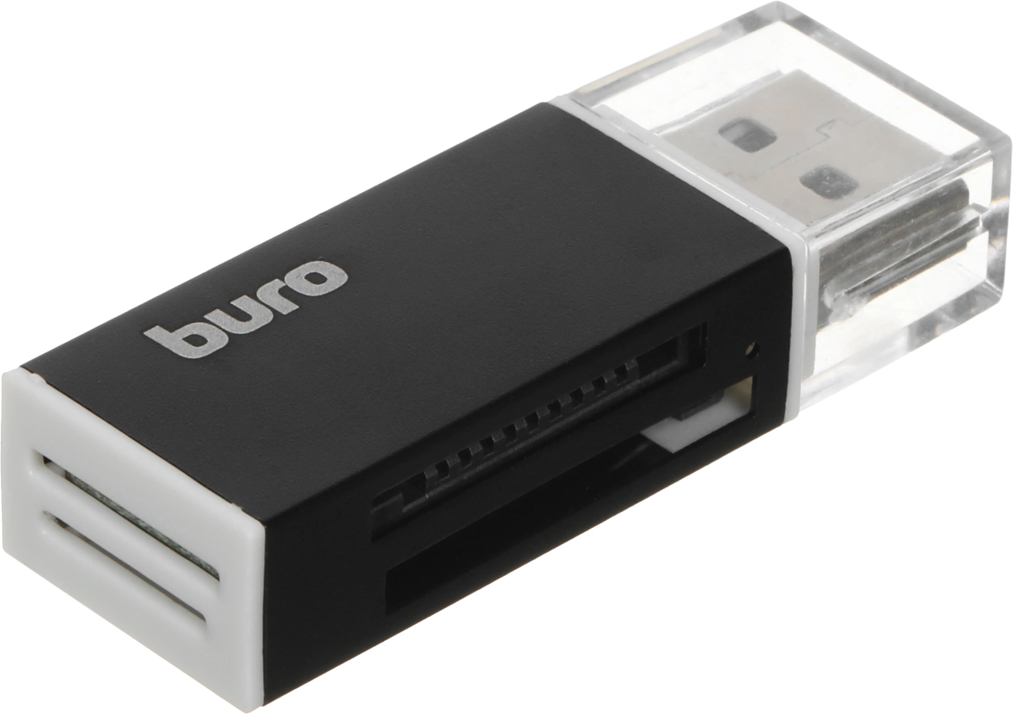 Устройство чтения карт памяти USB2.0 Buro BU-CR-3104 черный — миниатюра 6