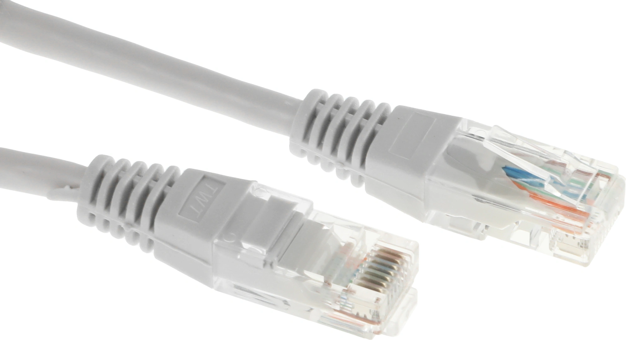 Патч-корд Lanmaster TWT-45-45-15-GY UTP RJ-45 вил.-вилка RJ-45 кат.5E 15м серый ПВХ (уп.:1шт) — миниатюра 3