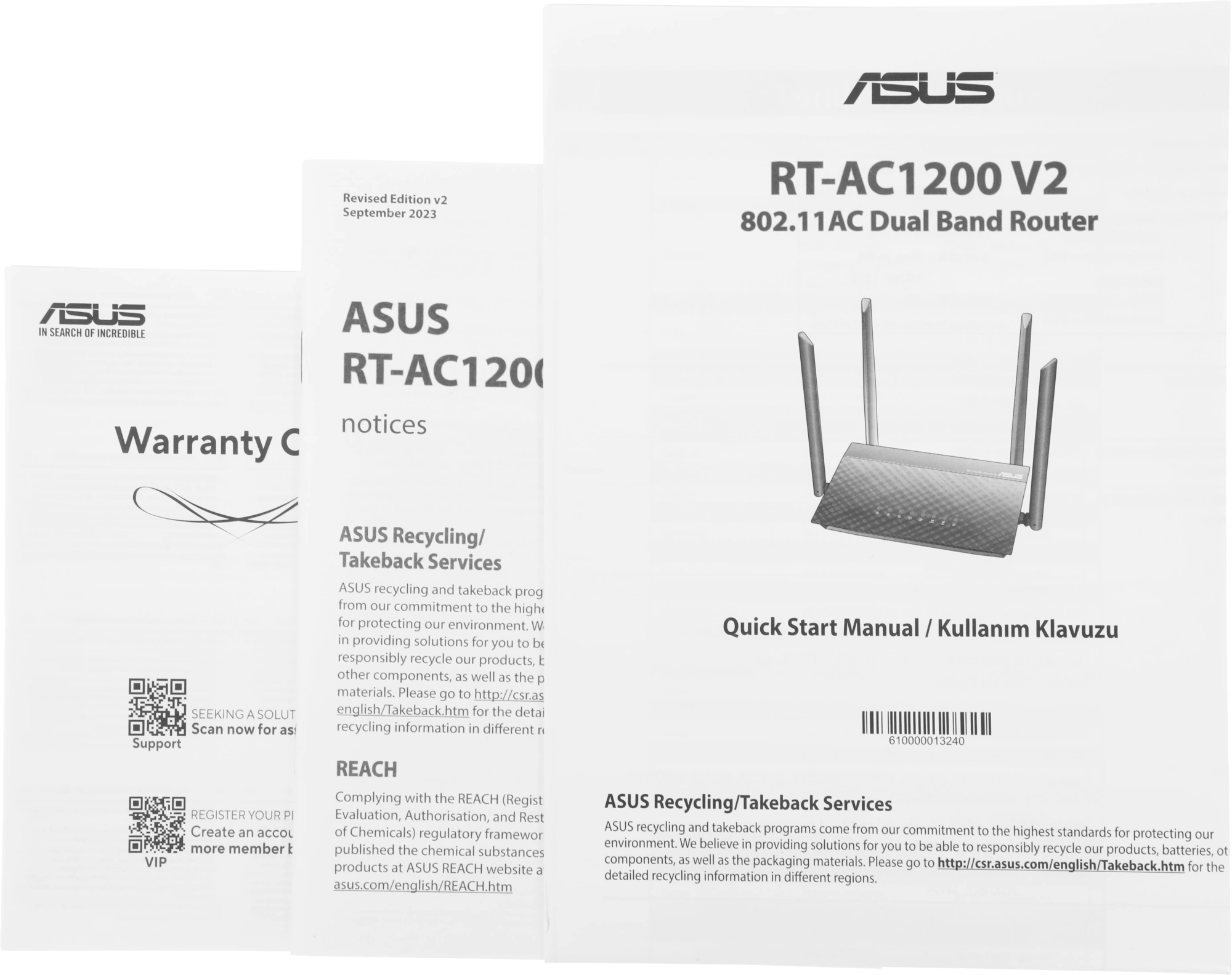 Роутер беспроводной Asus RT-AC1200 V2 (RT-AC1200) AC1200 10/100BASE-TX черный — миниатюра 14