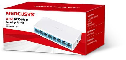 Коммутатор Mercusys MS108 (L2) 8x100Мбит/с неуправляемый — миниатюра 2
