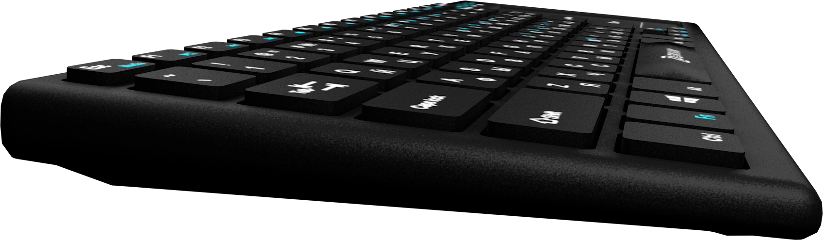 Клавиатура Оклик 830ST черный USB беспроводная slim Multimedia Touch (1011937) — миниатюра 3