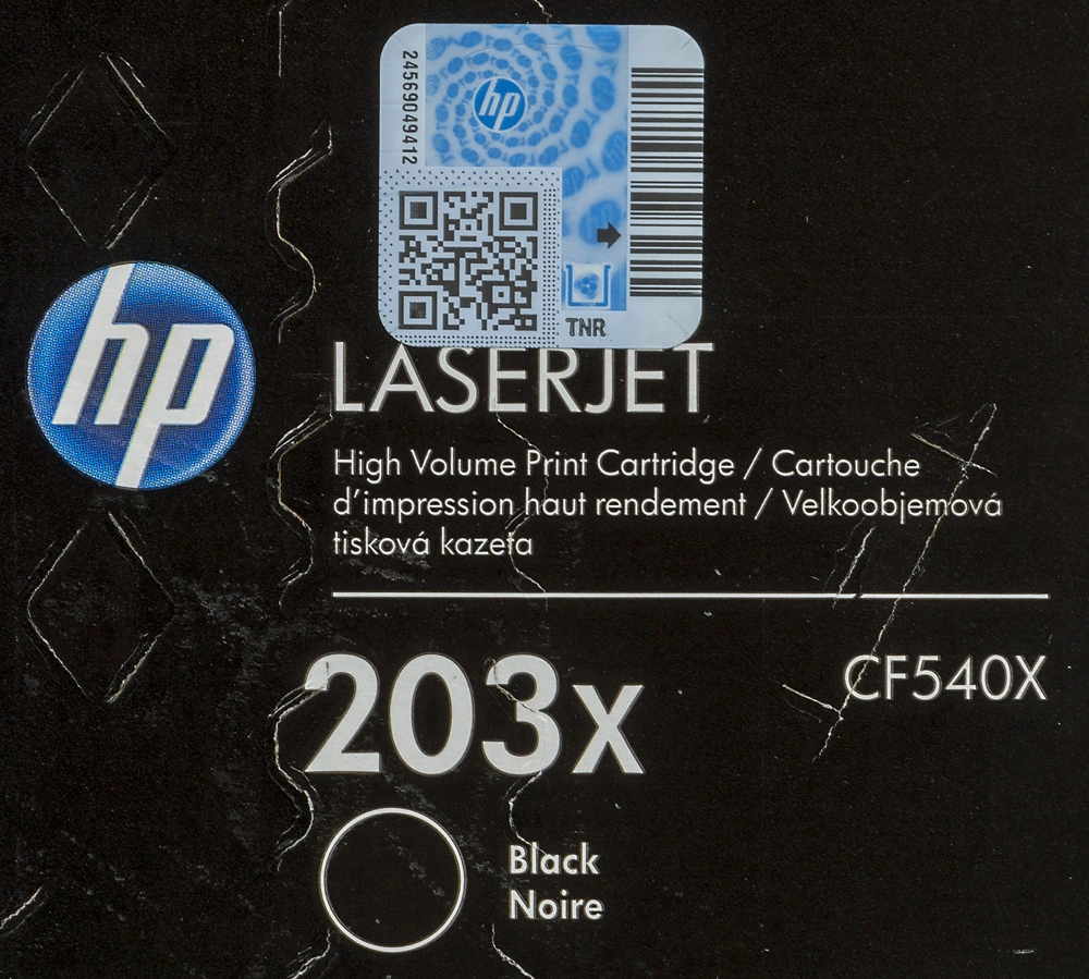 Картридж лазерный HP 203X CF540X черный бар.в компл. (3200стр.) для HP M254/280/281 — миниатюра 4