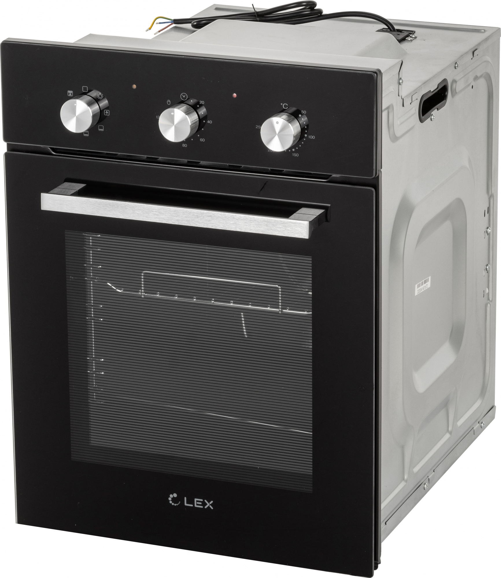 Духовой шкаф Электрический Lex EDM 4570 BL стекло черное — миниатюра 6