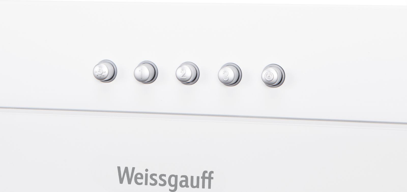 Вытяжка каминная Weissgauff Sigma 60 PB WH белый управление: кнопочное (1 мотор) — миниатюра 5