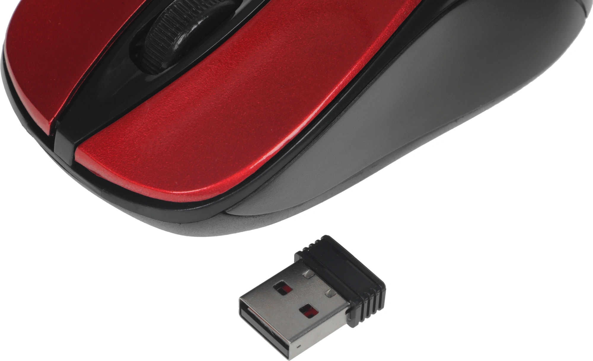 Мышь Оклик 675MW черный/красный оптическая 1200dpi беспров. USB для ноутбука 3but (1025919) — миниатюра 14