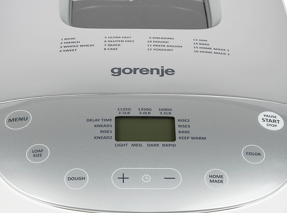 Хлебопечь Gorenje BM1600WG 850Вт белый/серебристый — миниатюра 4