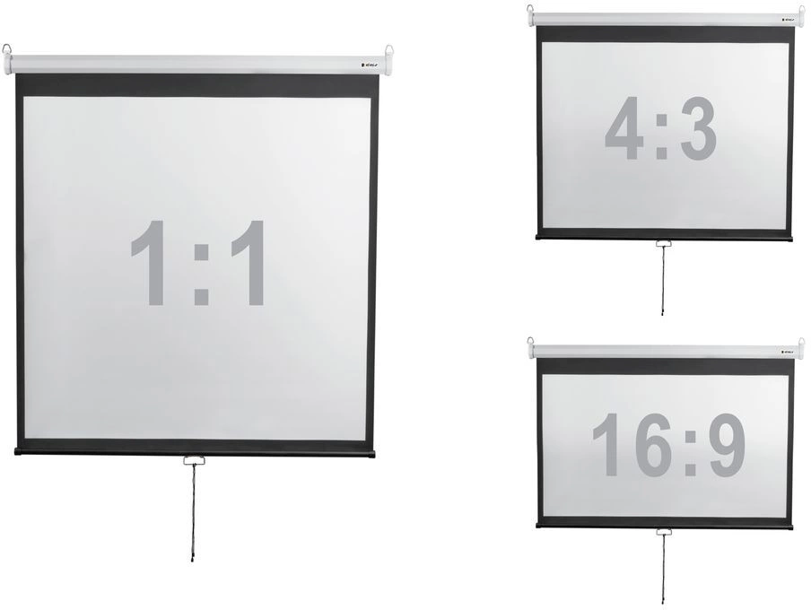 Экран Digis 167" 300x300см Optimal-D DSOD-1108 1:1 настенно-потолочный рулонный — миниатюра 3