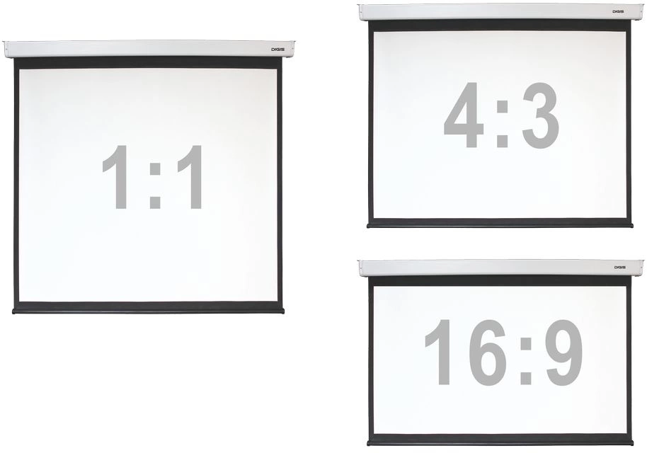 Экран Digis 156" 280x280см Electra-F DSEF-1109 1:1 настенно-потолочный рулонный (моторизованный привод) — миниатюра 4