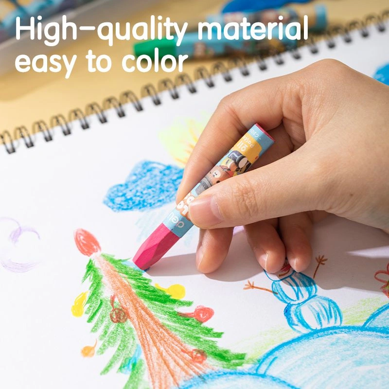 Масляная пастель Deli EC20104 Color Kids шестигр. 12цв. пл.кор. — миниатюра 2