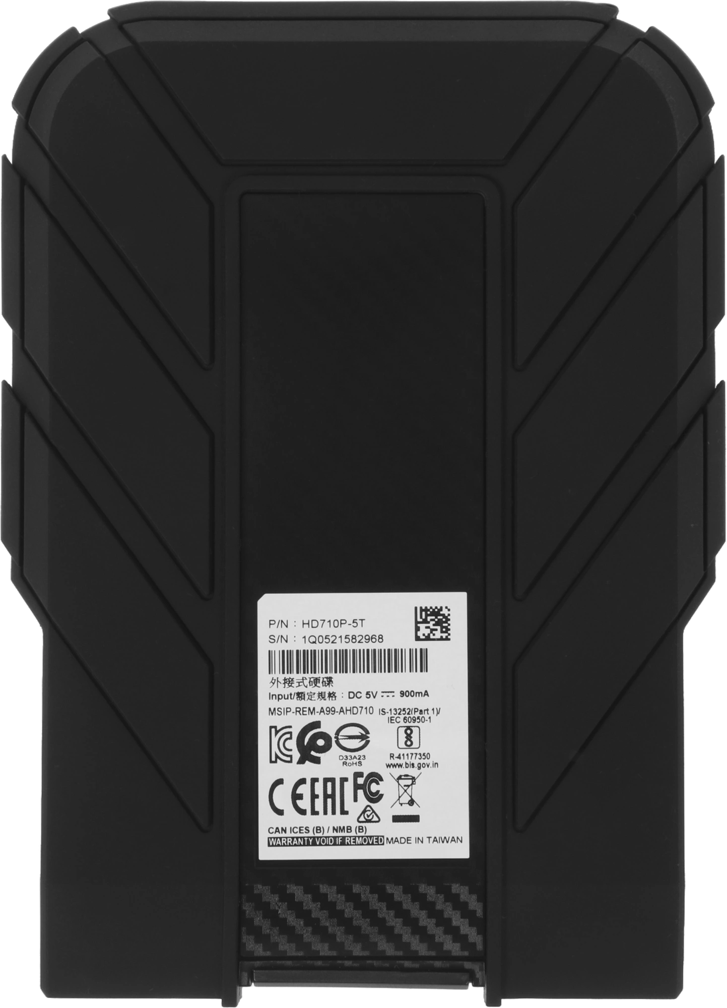 Жесткий диск A-Data USB3.0 5TB AHD710P-5TU31-CBK HD710Pro DashDrive Durable 2.5" черный — миниатюра 6