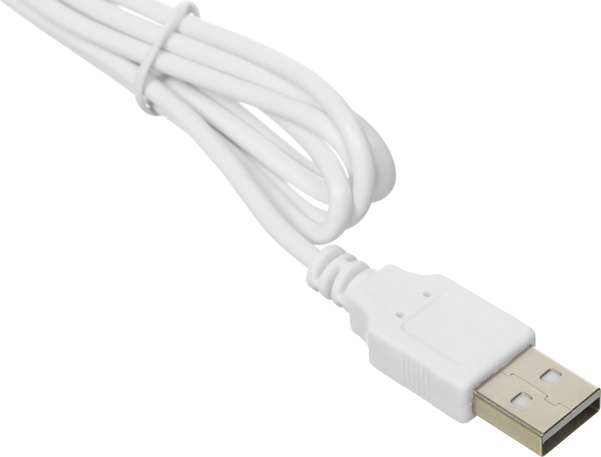 Клавиатура Оклик 550ML белый USB slim Multimedia LED (1061618) кабель 1.5м — миниатюра 12
