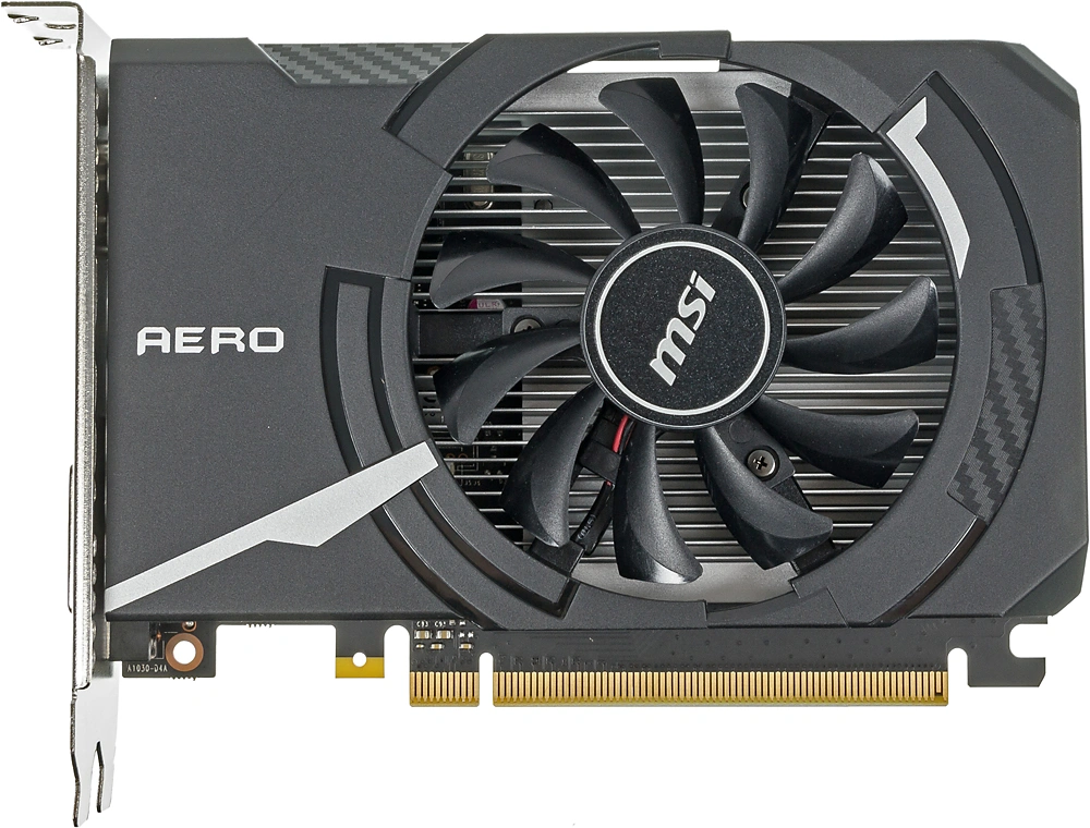 Видеокарта MSI PCI-E 3.0 GT 1030 AERO ITX 2GD4 OC NVIDIA GeForce GT 1030 2Gb 64bit DDR4 1189/2100 HDMIx1 HDCP Ret — миниатюра 2