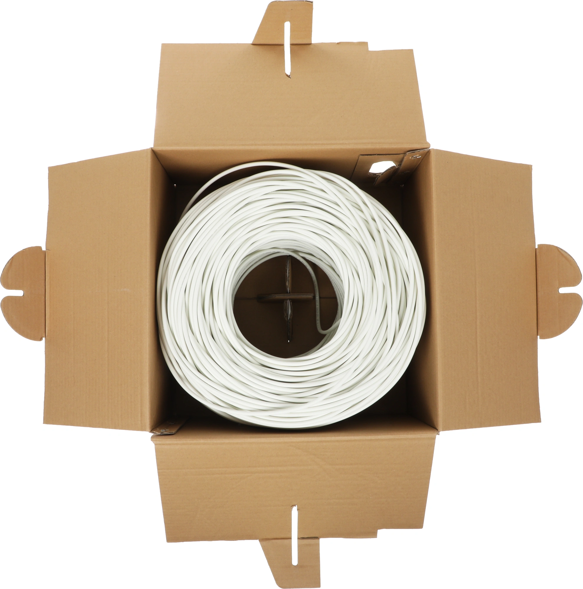 Кабель информационный Lanmaster TWT-5EFTP-LSZH кат.5E FTP 4 пары 24AWG LSZH внутренний 305м белый — миниатюра 4
