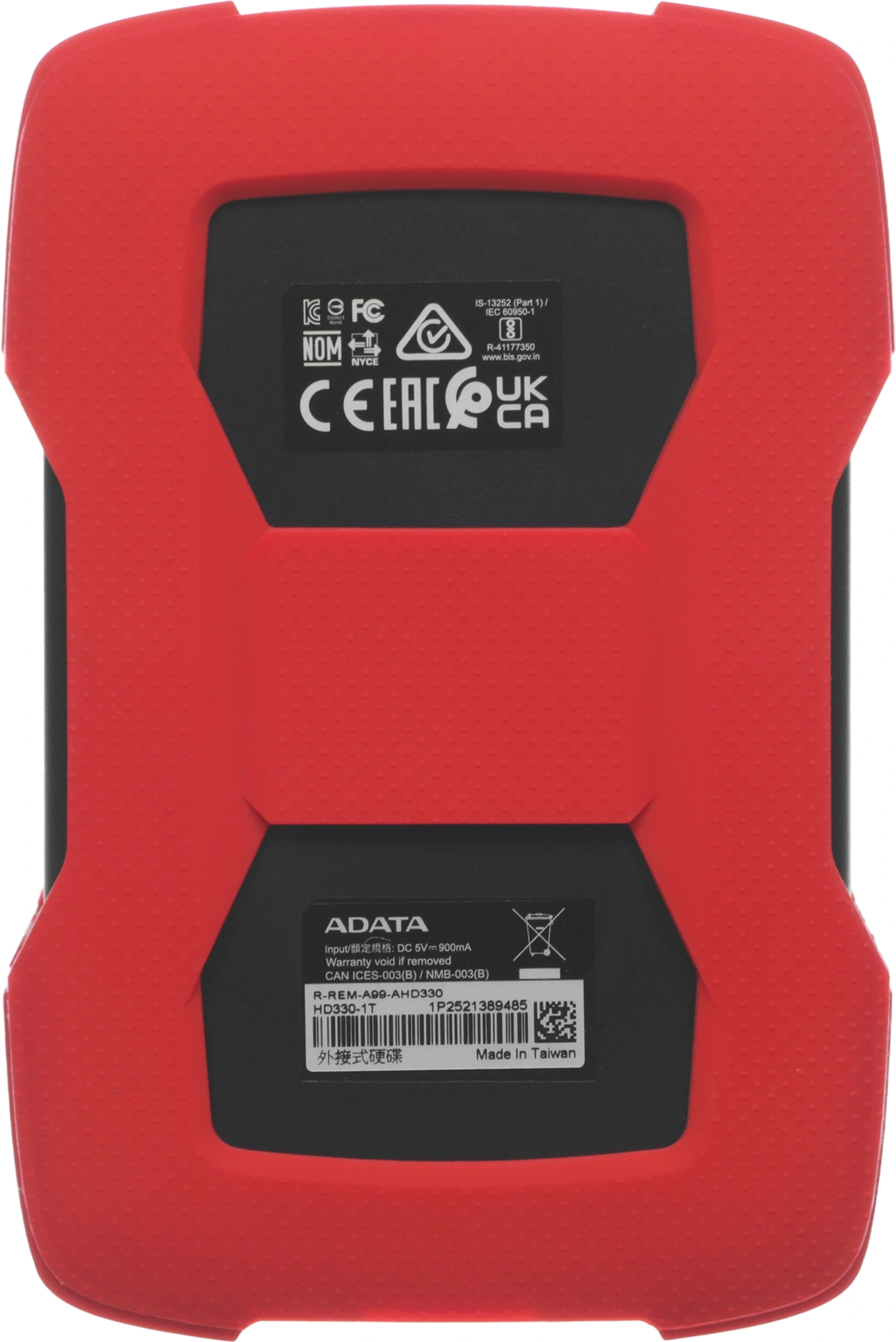 Жесткий диск A-Data USB3.0 1TB AHD330-1TU31-CRD HD330 DashDrive Durable 2.5" красный — миниатюра 2