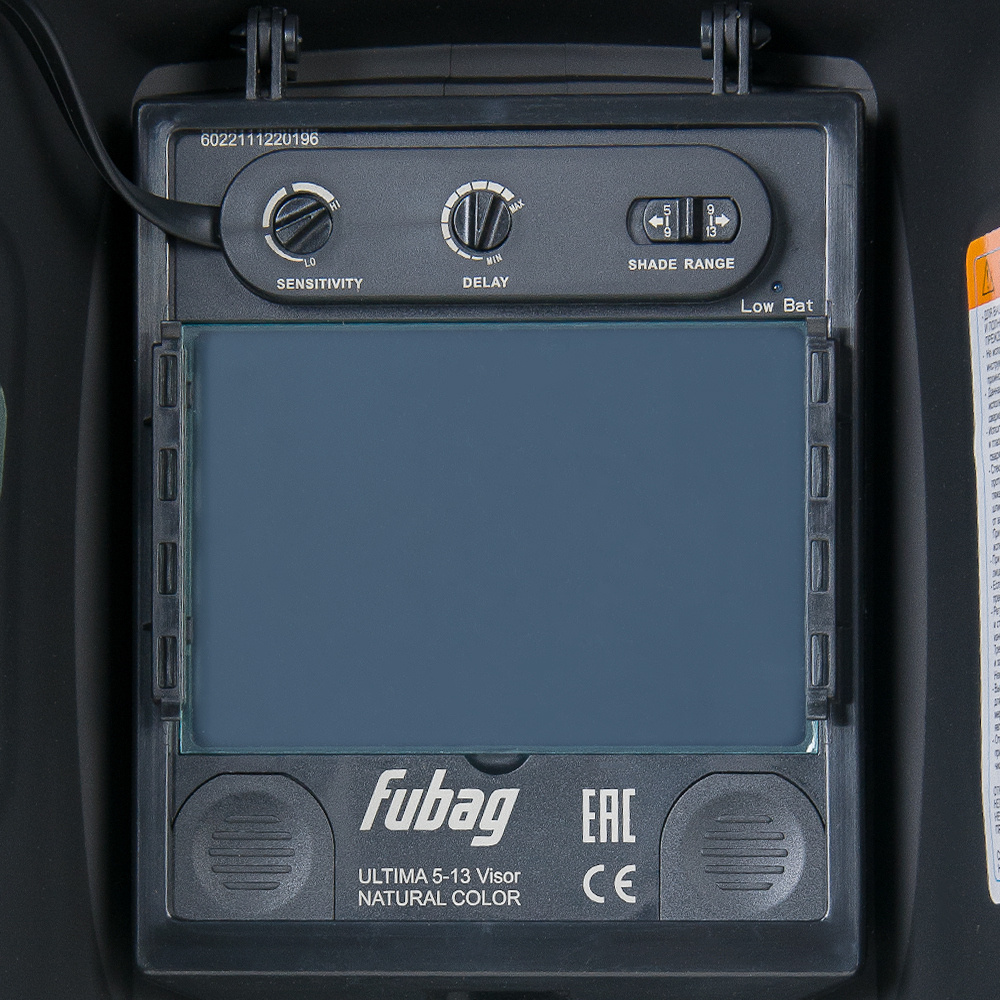 Маска сварщика Fubag IQ 5-13G M филь.:хамел. кл.:1/1/1/2 см.экр.100x67мм серебристый (992530) — миниатюра 5