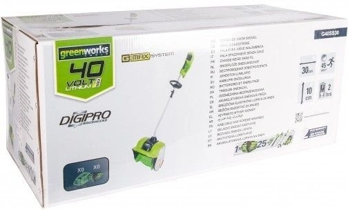 Снегоуборщик электр. Greenworks GD40SSK2 — миниатюра 11