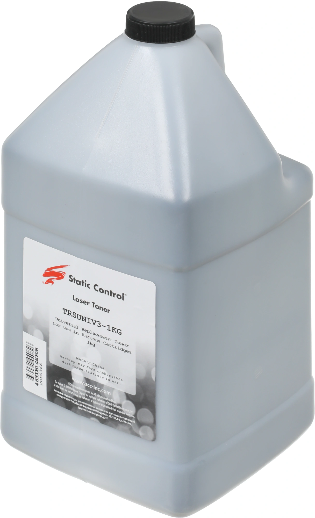 Тонер Static Control TRSUNIV3-1KG черный флакон 1000гр. для принтера Samsung ML2160/SCX3400/M2020/M2070 — миниатюра 2