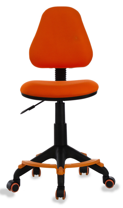 Кресло детское Бюрократ KD4F оранжевый TW961 крестов пластик подстдля ног - Дополнительные фотографии