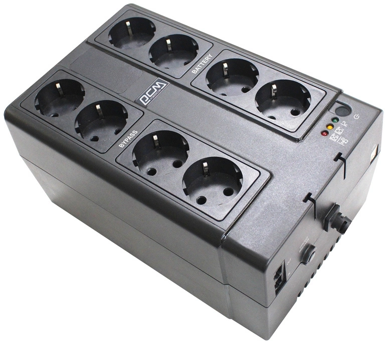 Источник бесперебойного питания Powercom Spider SPD-850E CUBE 510Вт 850ВА — фото 1
