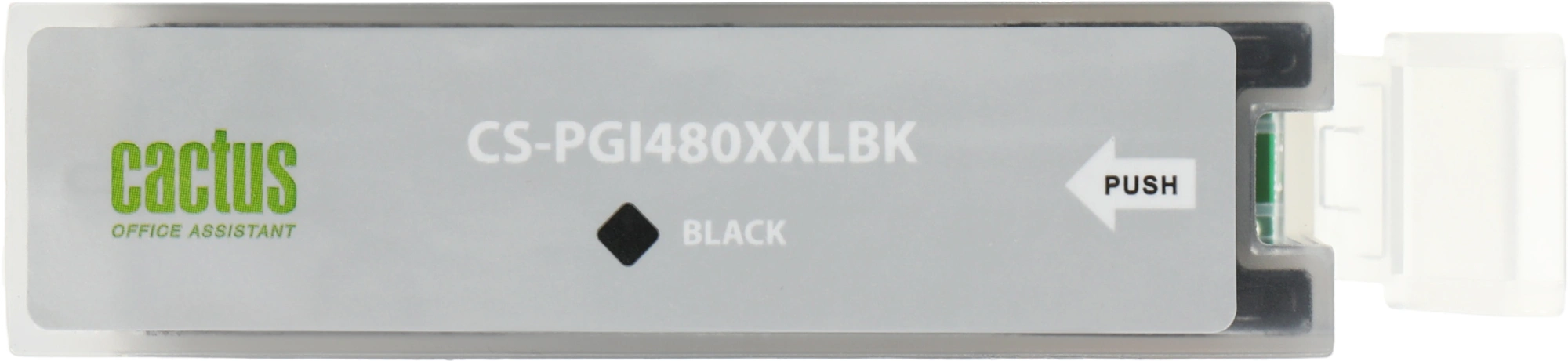 Картридж струйный Cactus CS-PGI480XXLBK PGI-480XLBK черный пигментный (24.4мл) для Canon Pixma TR7540/TR8540/TS6140/TS8140 с чипом — миниатюра 3