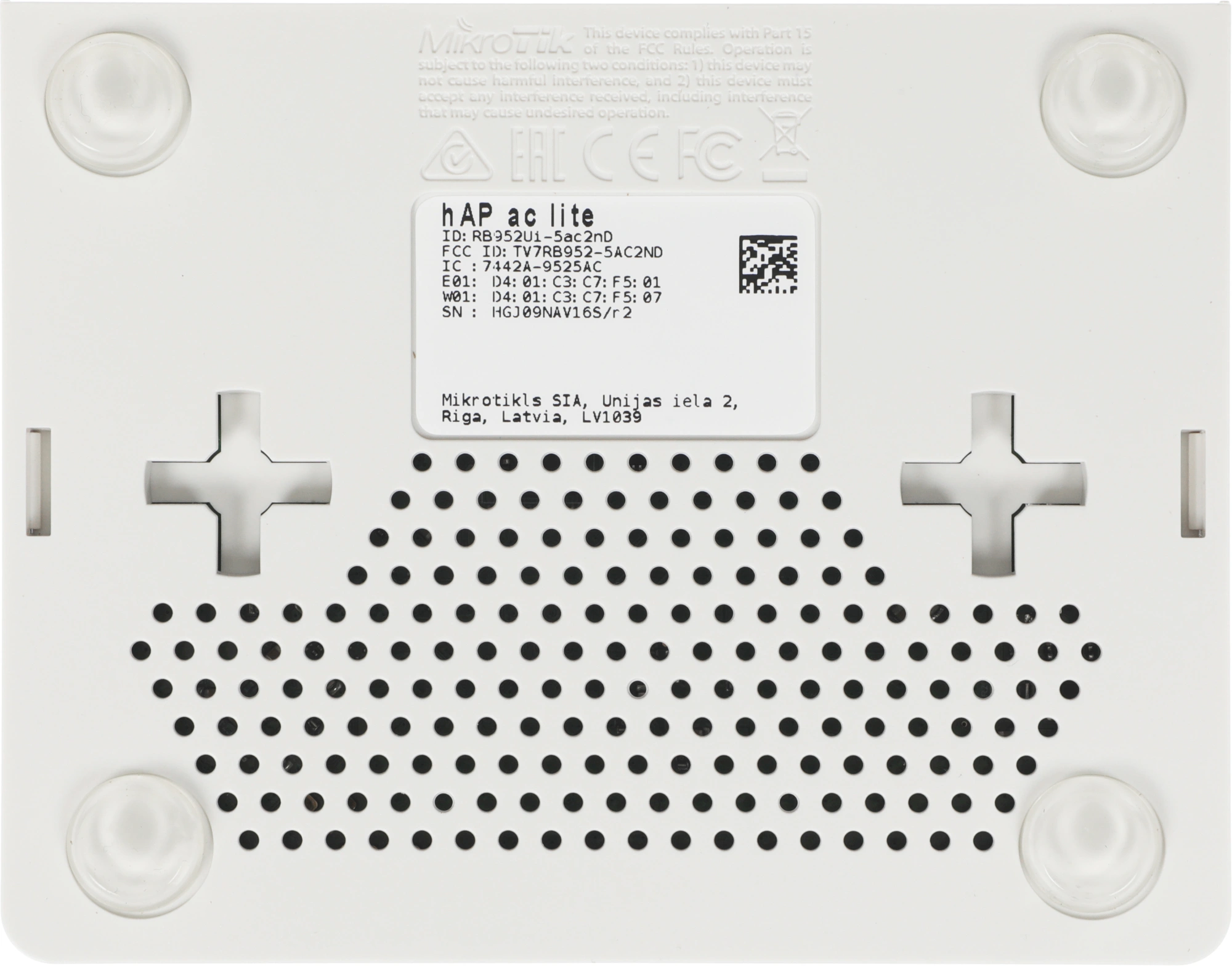 Роутер беспроводной MikroTik hAP ac lite (RB952UI-5AC2ND) AC750 10/100BASE-TX белый — миниатюра 5