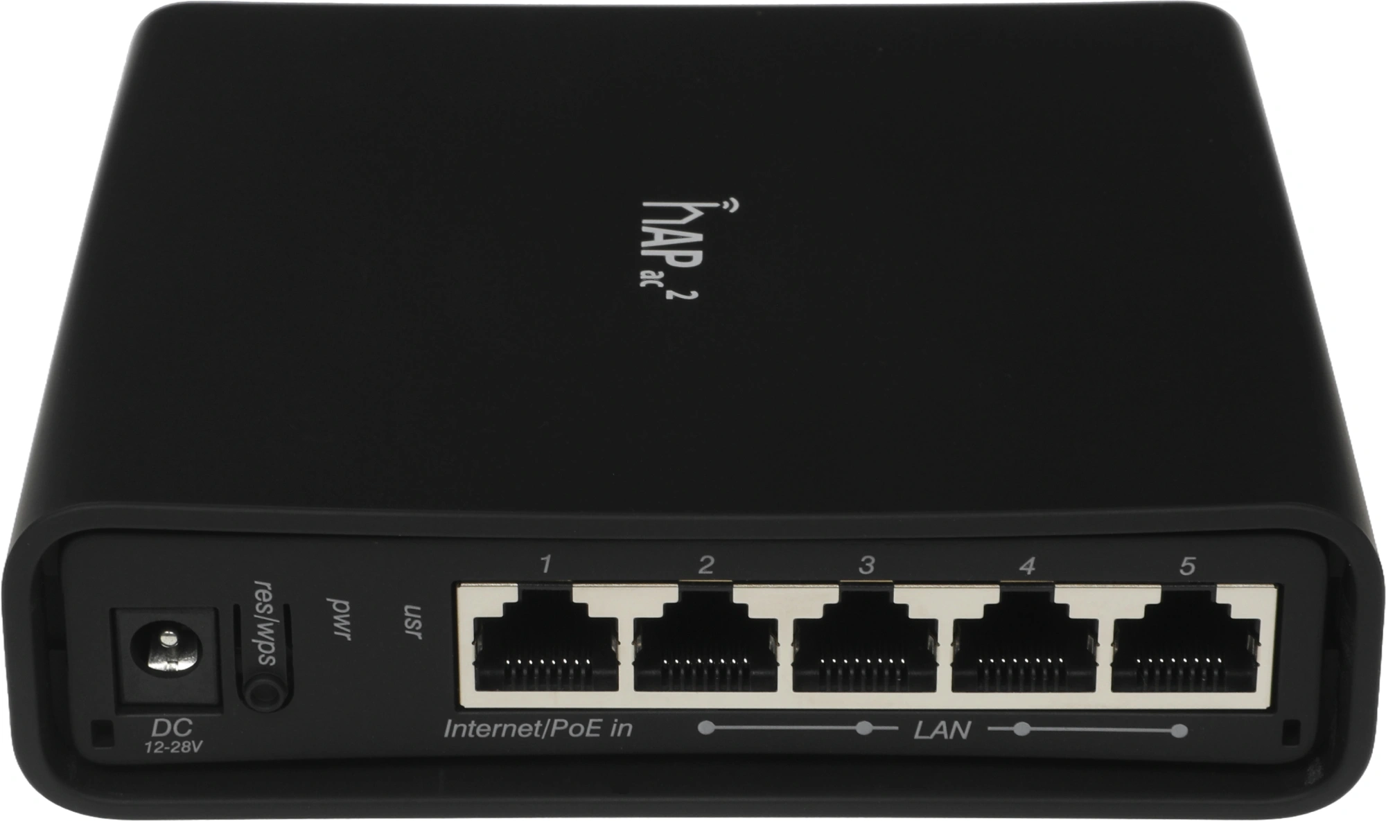 Роутер беспроводной MikroTik hAP ac2 (RBD52G-5HACD2HND-TC) AC1200 10/100/1000BASE-TX/4G ready черный — миниатюра 4
