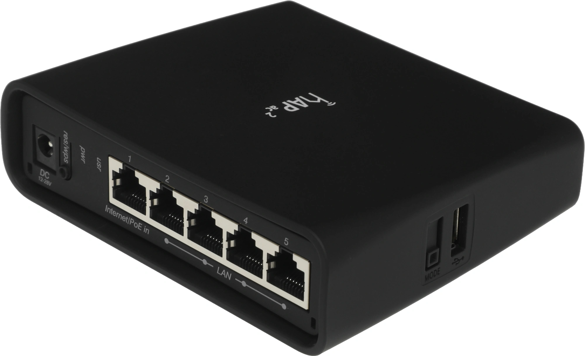 Роутер беспроводной MikroTik hAP ac2 (RBD52G-5HACD2HND-TC) AC1200 10/100/1000BASE-TX/4G ready черный — миниатюра 5