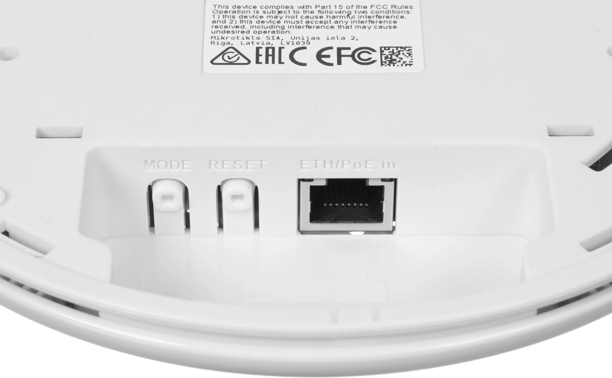 Точка доступа MikroTik cAP (RBCAP2ND) N300 10/100BASE-TX белый — миниатюра 9