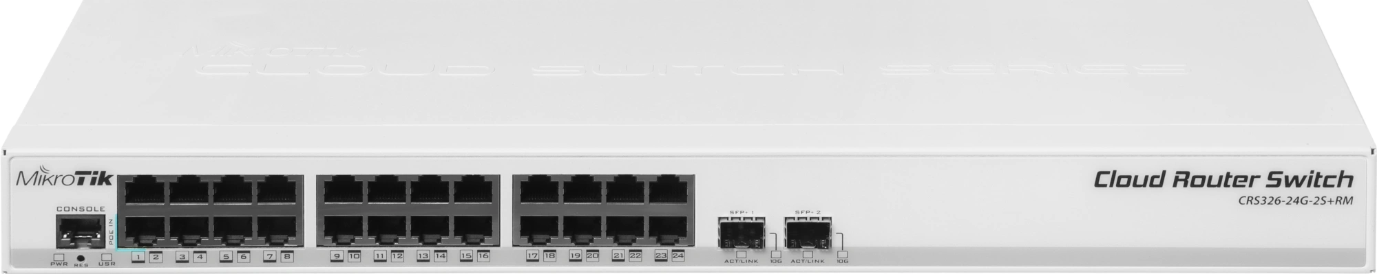 Коммутатор MikroTik CRS326-24G-2S+RM (L3) 24x1Гбит/с 2SFP+ управляемый — миниатюра 15
