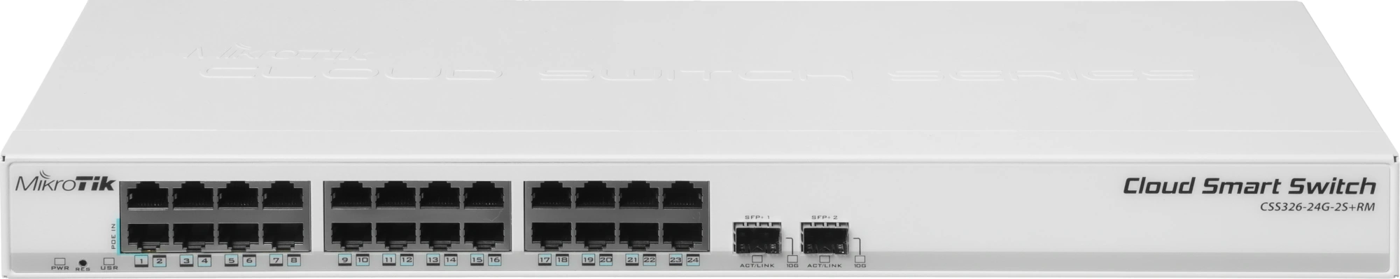 Коммутатор MikroTik CSS326-24G-2S+RM (L2) 24x1Гбит/с 2SFP+ управляемый — миниатюра 14