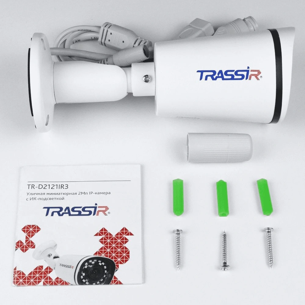 Камера видеонаблюдения IP Trassir TR-D2121IR3 2.8-2.8мм цв. корп.:белый (TR-D2121IR3 (2.8 MM)) — миниатюра 6