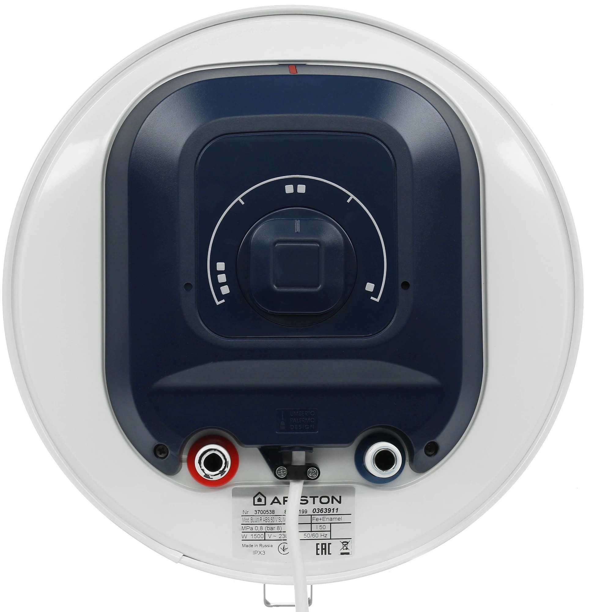 Водонагреватель Ariston BLU1 R ABS 50 V SLIM 1.5кВт 50л электрический настенный/белый — миниатюра 8