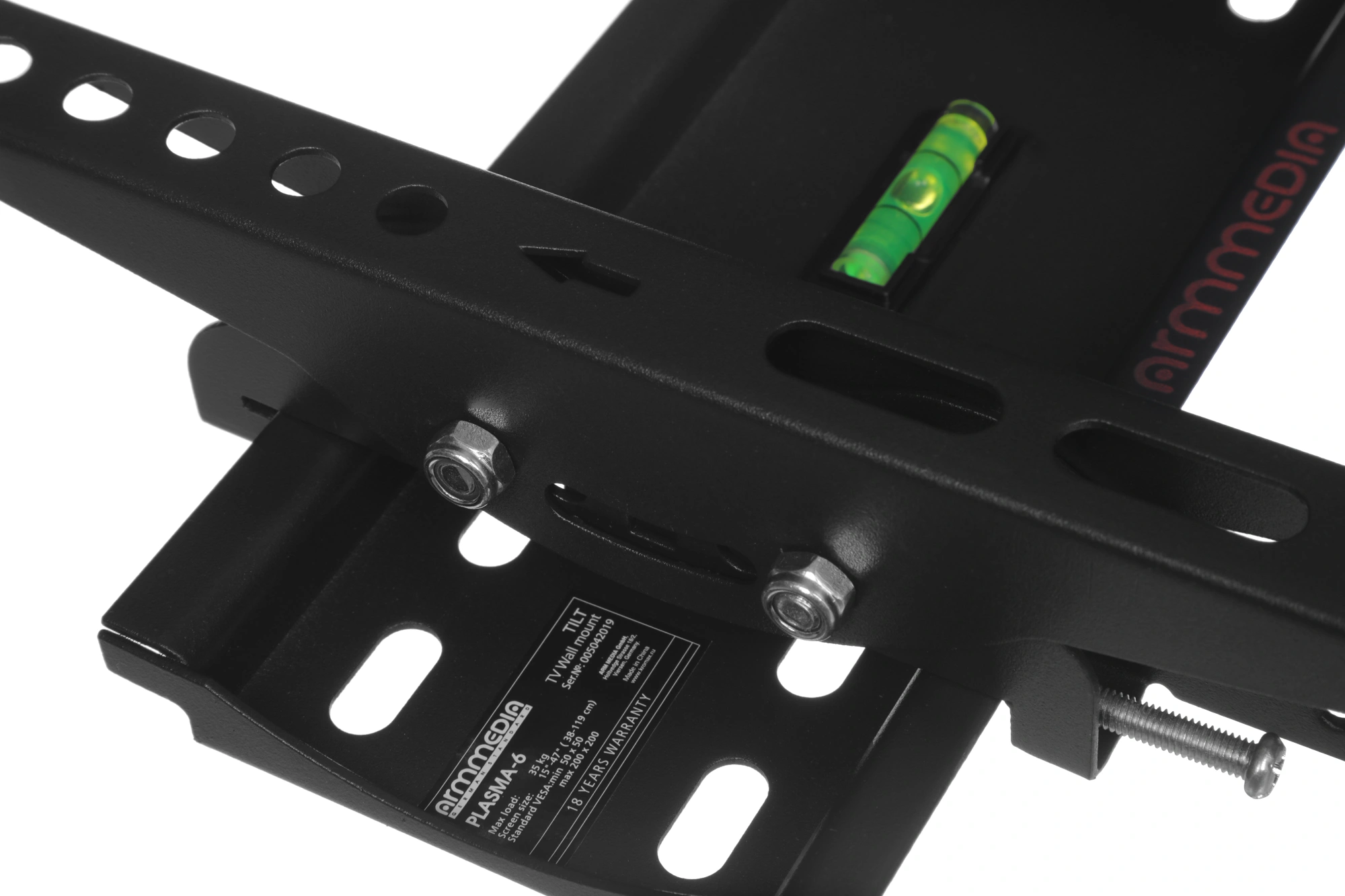 Кронштейн для телевизора Arm Media PLASMA-6 new черный 15"-47" макс.35кг настенный наклон — миниатюра 4