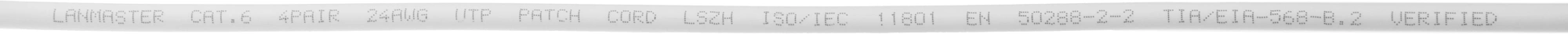 Патч-корд Lanmaster LAN-PC45/U6-2.0-WH UTP RJ-45 вил.-вилка RJ-45 кат.6 2м белый LSZH (уп.:1шт) — миниатюра 4