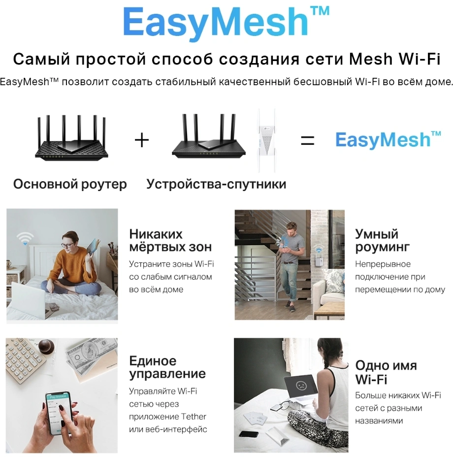 Роутер беспроводной TP-Link Archer C6 AC1200 10/100/1000BASE-TX черный — миниатюра 5