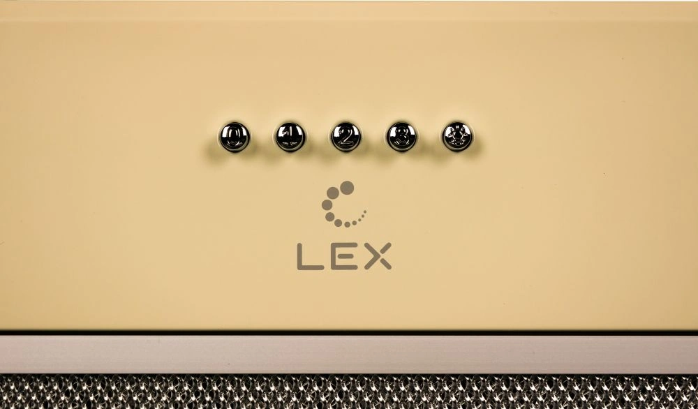 Вытяжка встраиваемая Lex GS Bloc P 600 IV слоновая кость управление: кнопочное (1 мотор) — миниатюра 4
