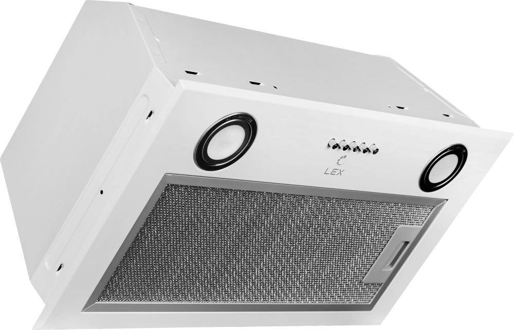 Вытяжка встраиваемая Lex GS Bloc P 600 WH белый управление: кнопочное (1 мотор) — миниатюра 2