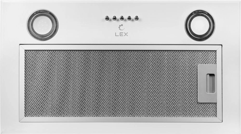 Вытяжка встраиваемая Lex GS Bloc P 600 WH белый управление: кнопочное (1 мотор) — миниатюра 4
