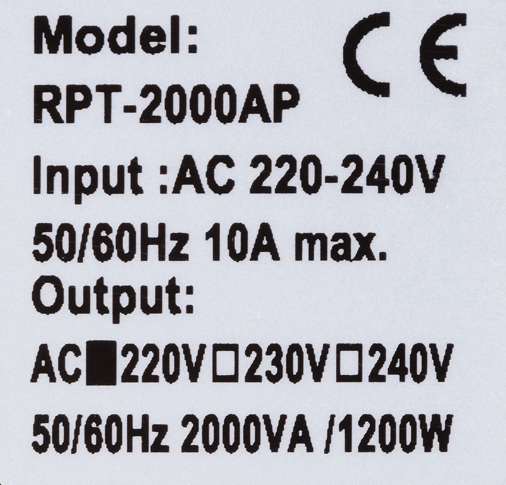 Источник бесперебойного питания Powercom Raptor RPT-2000AP LCD 1200Вт 2000ВА черный — миниатюра 12
