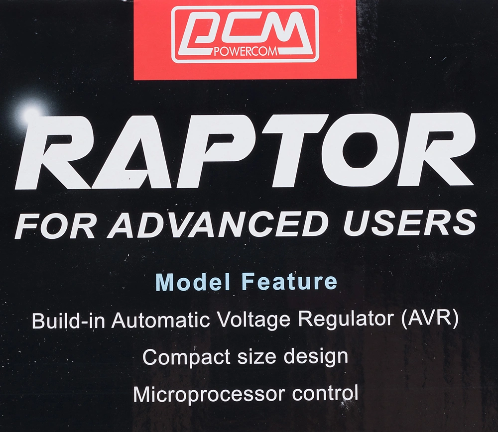 Источник бесперебойного питания Powercom Raptor RPT-2000AP LCD 1200Вт 2000ВА черный — миниатюра 17