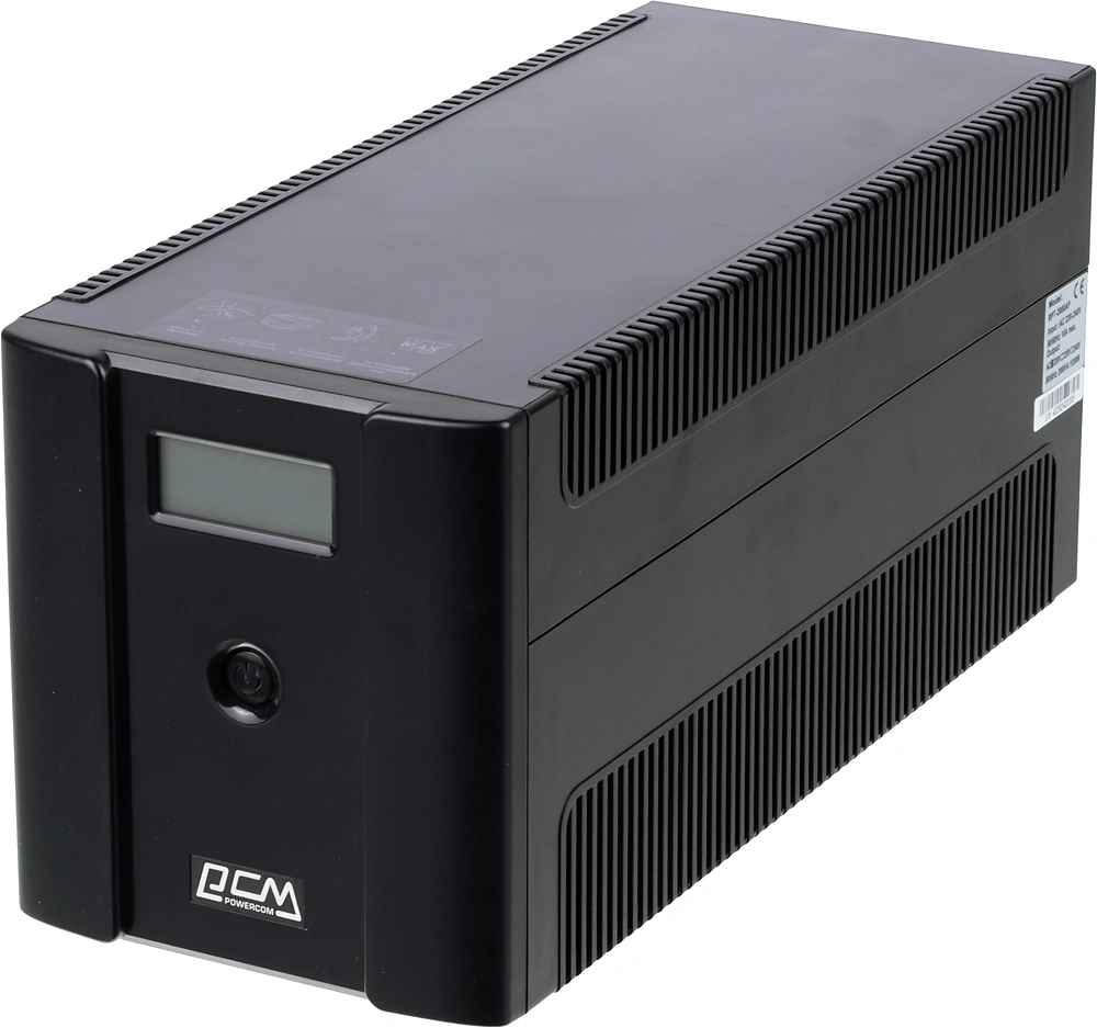 Источник бесперебойного питания Powercom Raptor RPT-2000AP LCD 1200Вт 2000ВА черный