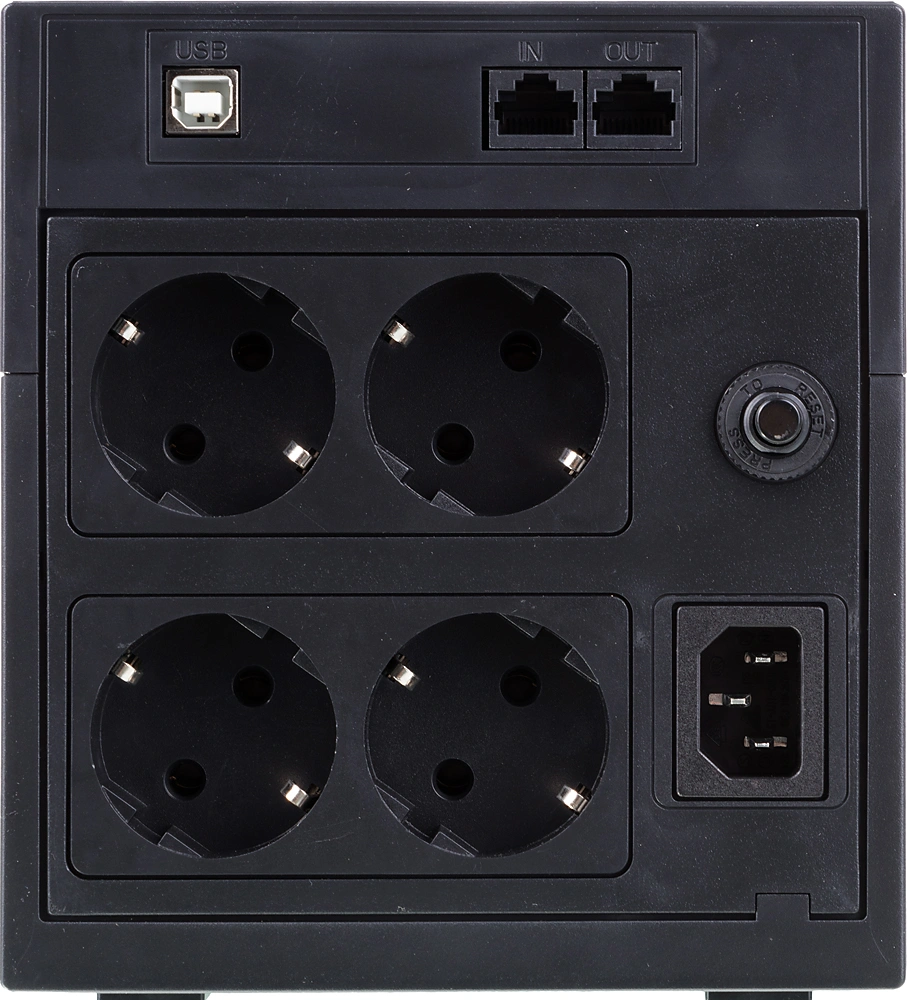 Источник бесперебойного питания Powercom Raptor RPT-2000AP LCD 1200Вт 2000ВА черный — миниатюра 4