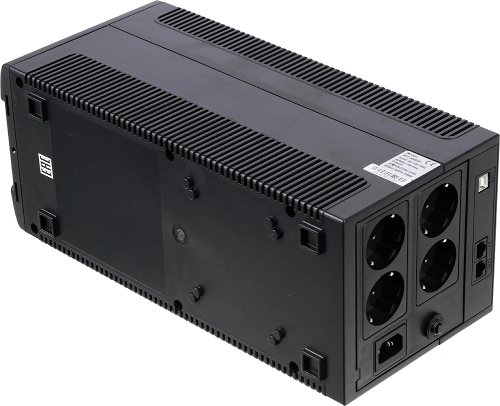 Источник бесперебойного питания Powercom Raptor RPT-2000AP LCD 1200Вт 2000ВА черный — миниатюра 5