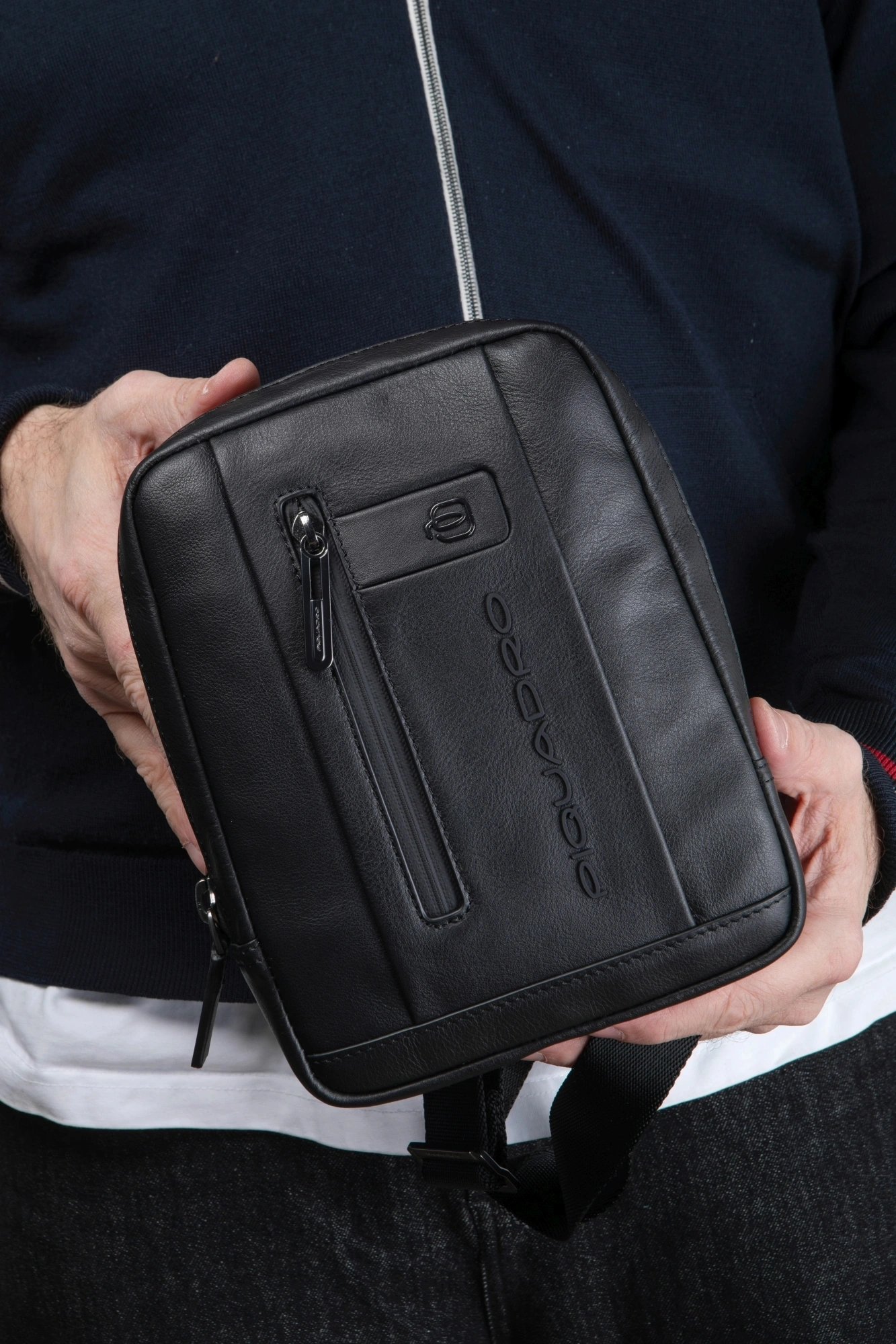 Сумка мужская Piquadro Urban CA3084UB00/N черная натур.кожа — миниатюра 11