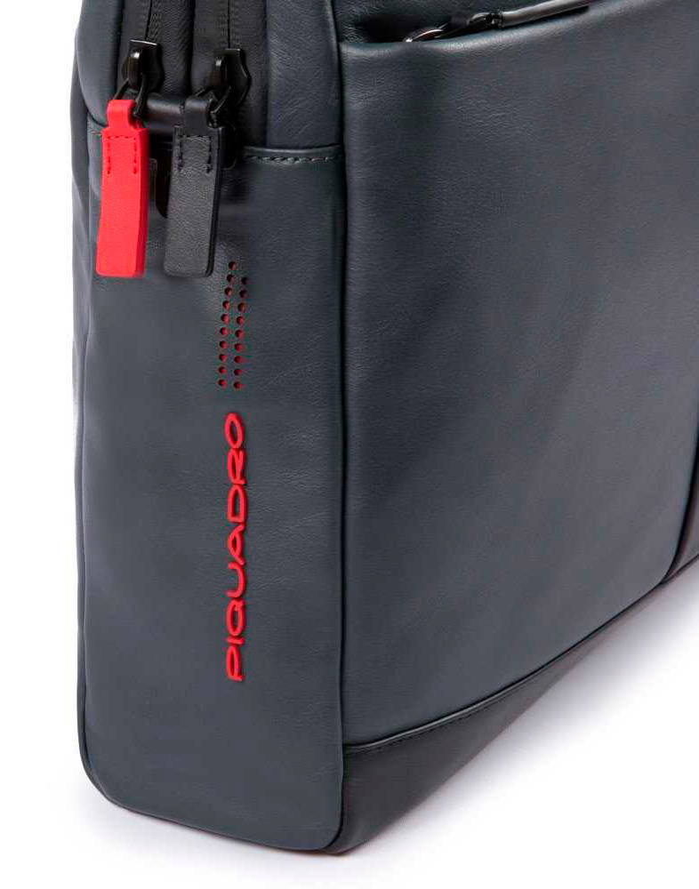 Сумка мужская Piquadro Urban CA3339UB00/GRN с отделением для ноутбука 15.6" серая/черная натур.кожа — миниатюра 5