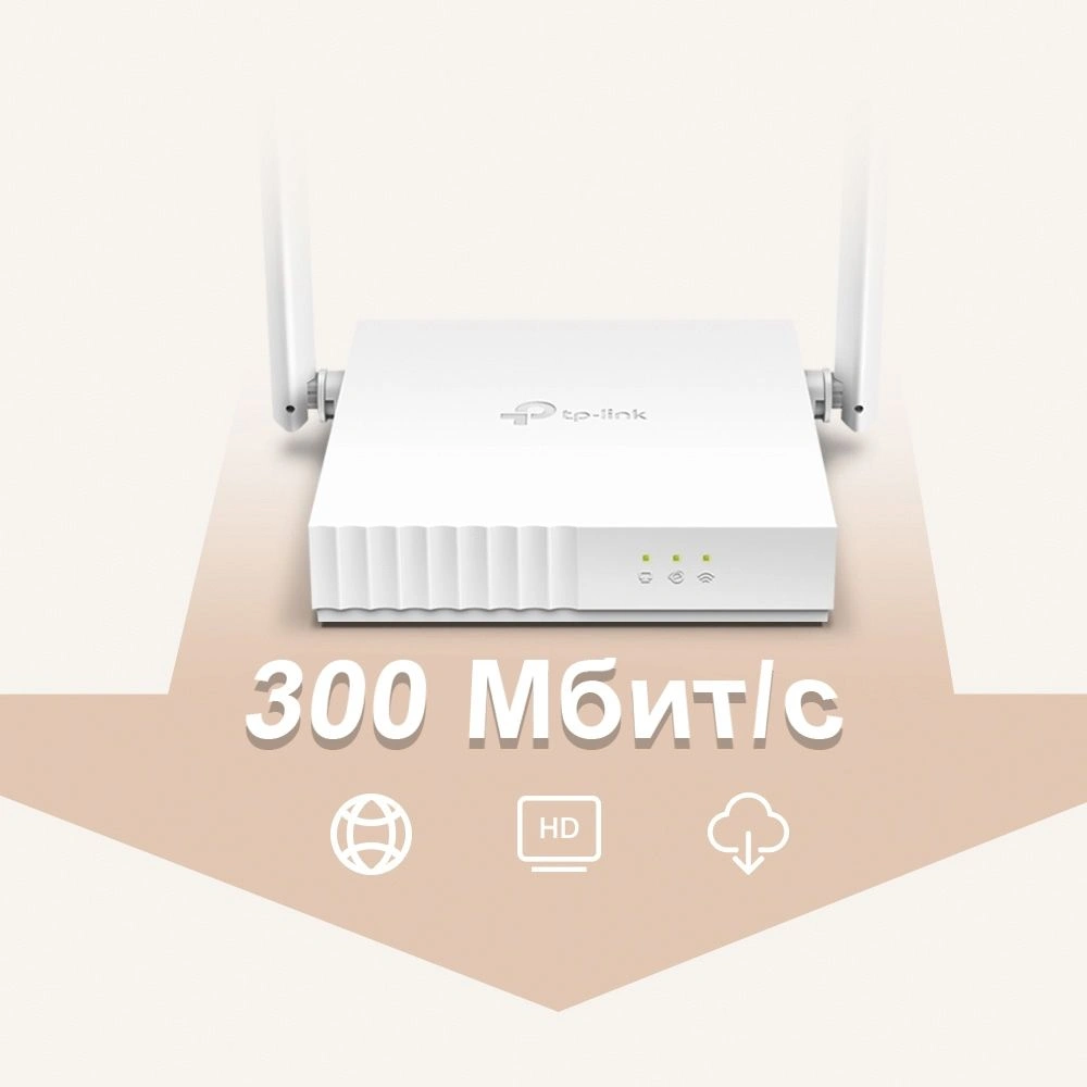 Роутер беспроводной TP-Link TL-WR820N V2 (TL-WR820N) N300 10/100BASE-TX белый — миниатюра 2