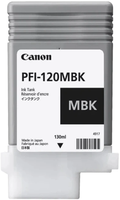 Картридж струйный Canon PFI-120MBK 2884C001 черный матовый (130мл) для Canon imagePROGRAF TM-200/205 — миниатюра 2