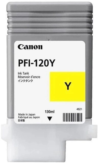 Картридж струйный Canon PFI-120Y 2888C001 желтый (130мл) для Canon imagePROGRAF TM-200/205 — миниатюра 2