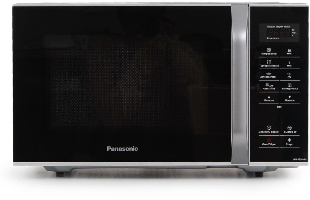 Микроволновая Печь Panasonic NN-ST34HMZPE 25л. 800Вт черный/серебристый — миниатюра 9